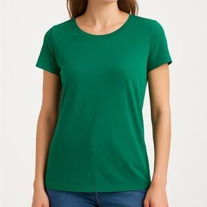 Banana Republic Signature Tee Emerald Green | Supima Cotton | Size Small